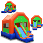 inflatable bounce and slide combo